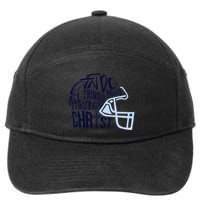 I Can Do All Things Through Christ Football 7-Panel Snapback Hat