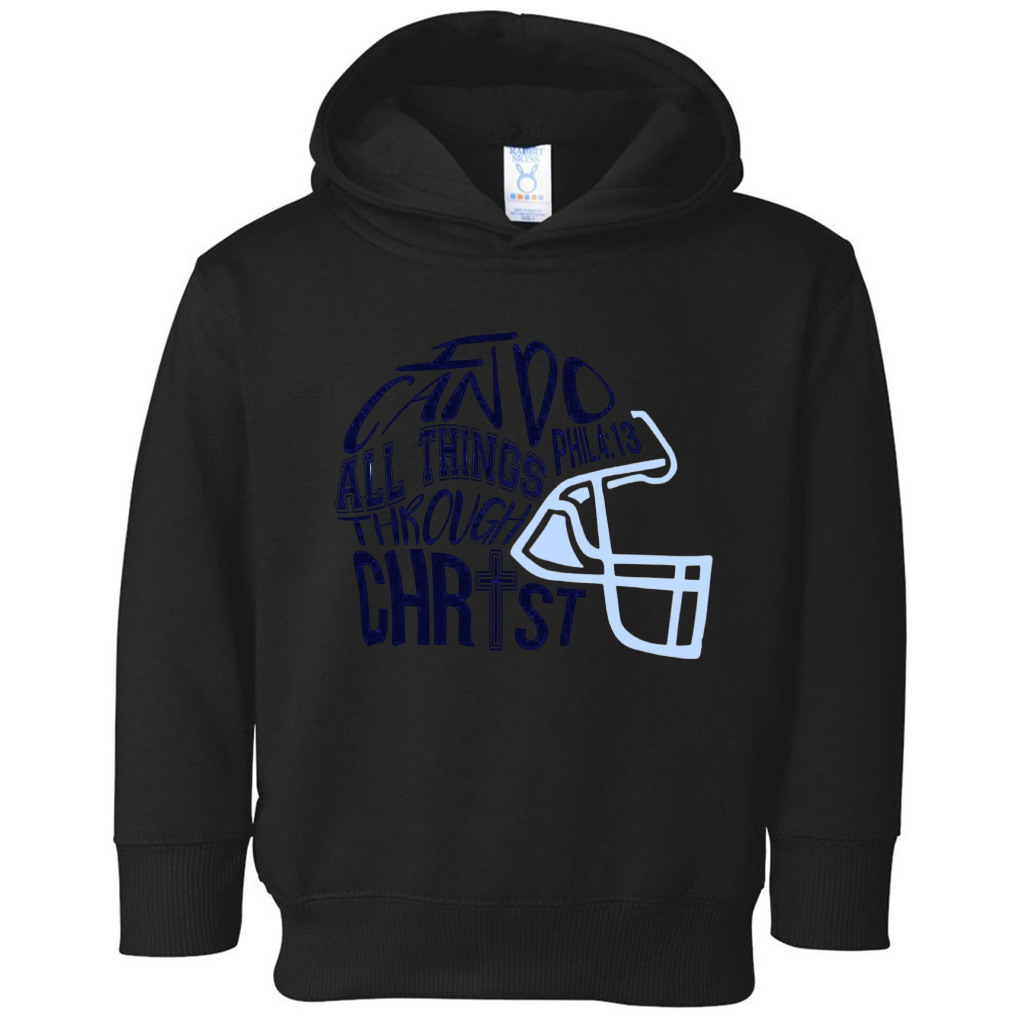 I Can Do All Things Through Christ Football Toddler Hoodie