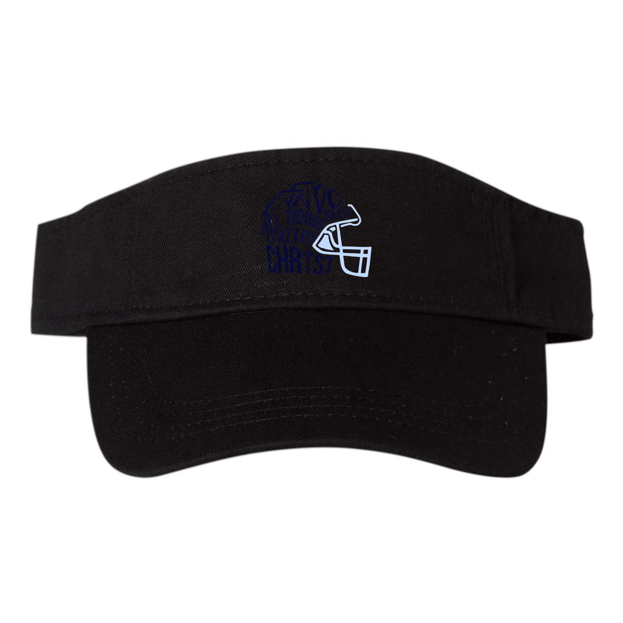 I Can Do All Things Through Christ Football Visor