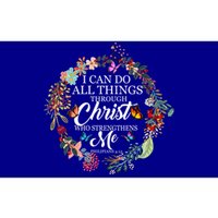 I Can Do All Things Through Christ Butterfly Art Great Gift Religious Gift Bumper Sticker