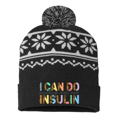 I Can Do Anything Except Make Insulin Funny Diabetes Types USA-Made Snowflake Beanie