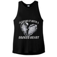 I Can Do It With A Broken Heart Ladies PosiCharge Tri-Blend Wicking Tank
