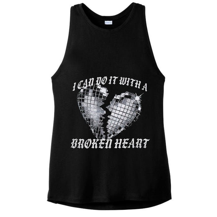 I Can Do It With A Broken Heart Ladies PosiCharge Tri-Blend Wicking Tank