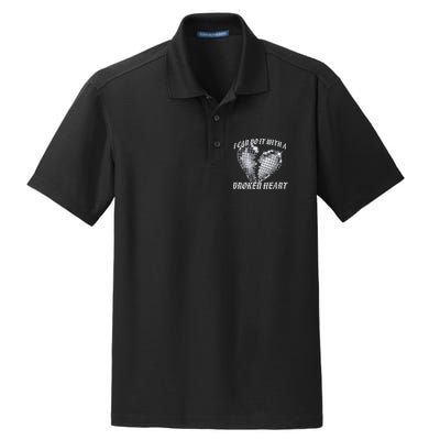 I Can Do It With A Broken Heart Dry Zone Grid Polo