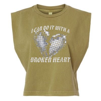 I Can Do It With A Broken Heart Garment-Dyed Women's Muscle Tee