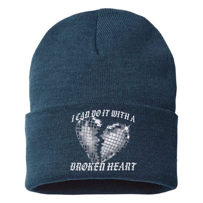 I Can Do It With A Broken Heart Sustainable Knit Beanie