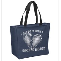 I Can Do It With A Broken Heart Zip Tote Bag