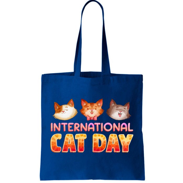 International Cat Day Funny Cute Quote Gift Tote Bag