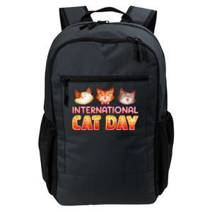 International Cat Day Funny Cute Quote Gift Daily Commute Backpack