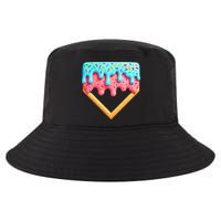 Ice Cream Drip Baseball Stuff Baseball Home Plate Dripping Cool Comfort Performance Bucket Hat