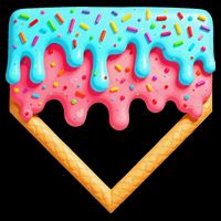 Ice Cream Drip Baseball Stuff Baseball Home Plate Dripping 16 in Basic Backpack