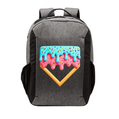 Ice Cream Drip Baseball Stuff Baseball Home Plate Dripping Vector Backpack