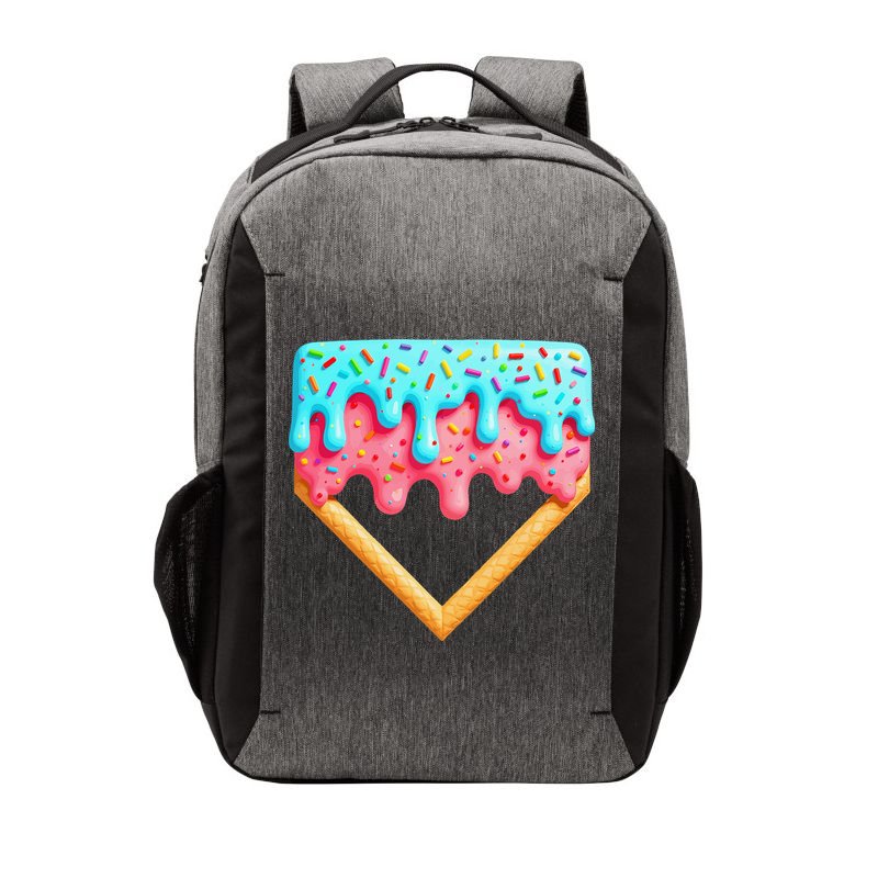 Ice Cream Drip Baseball Stuff Baseball Home Plate Dripping Vector Backpack