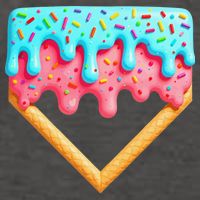 Ice Cream Drip Baseball Stuff Baseball Home Plate Dripping Vector Backpack