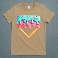 Ice Cream Drip Baseball Stuff Baseball Home Plate Dripping T-Shirt