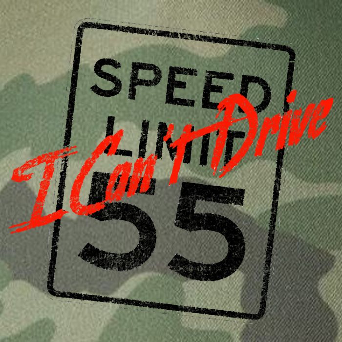 I Can't Drive 55 Distressed Legacy Tie Dye Trucker Hat