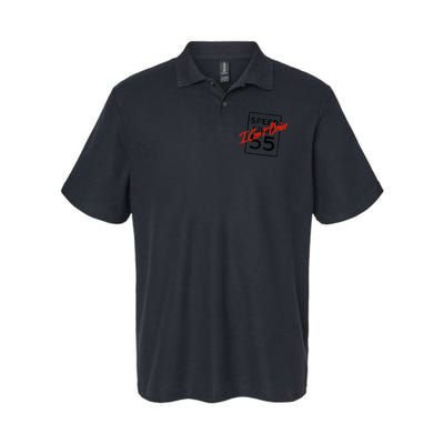 I Can't Drive 55 Distressed Polo
