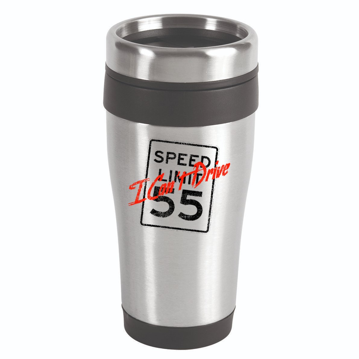 I Can't Drive 55 Distressed 16oz Travel Tumbler