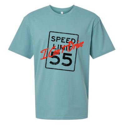 I Can't Drive 55 Distressed Sueded Cloud Jersey T-Shirt