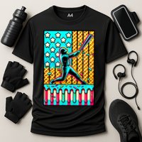 Ice Cream Drip Baseball Stuff Drip For B.oys American Flag Cooling Performance Crew T-Shirt