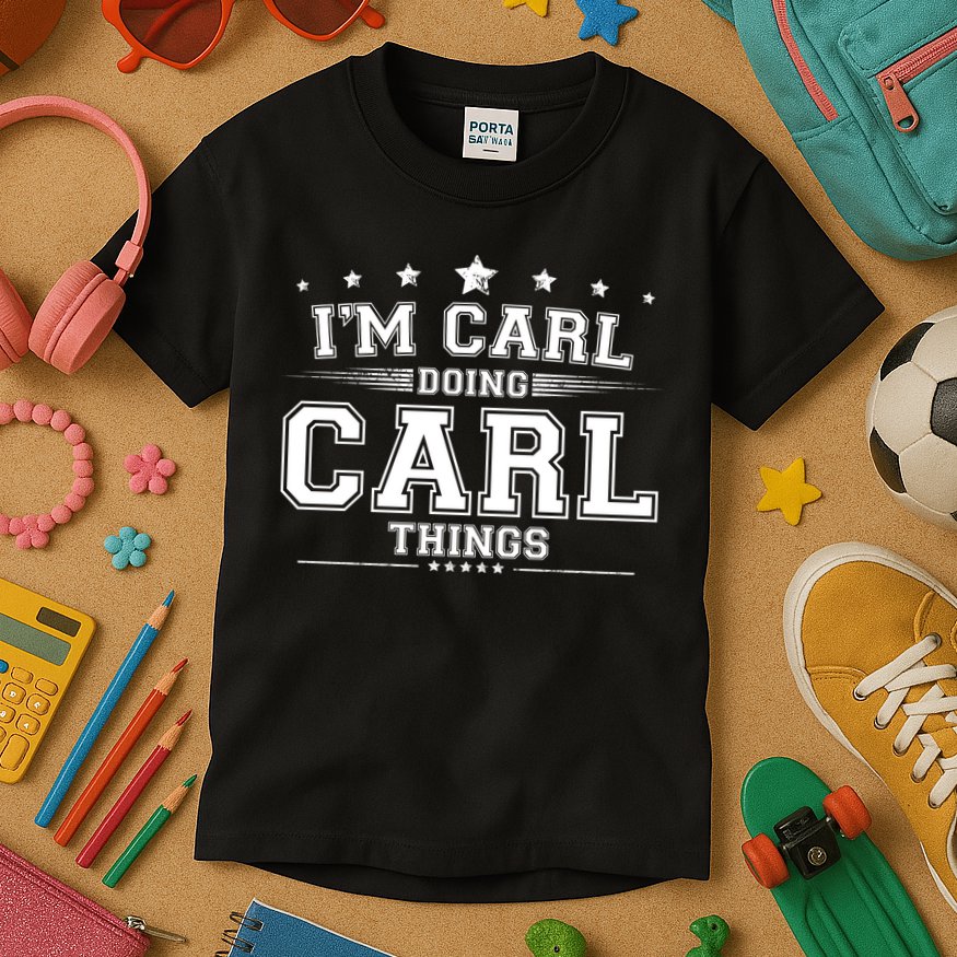 Im Carl Doing Carl Things Kids T-Shirt