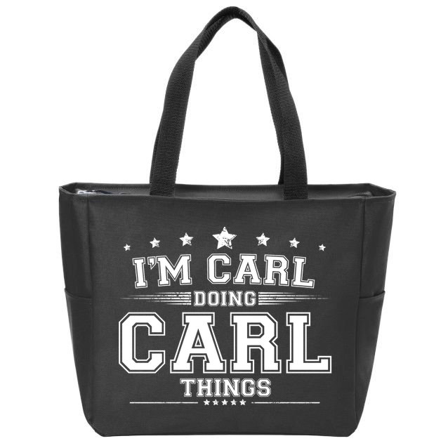 Im Carl Doing Carl Things Zip Tote Bag