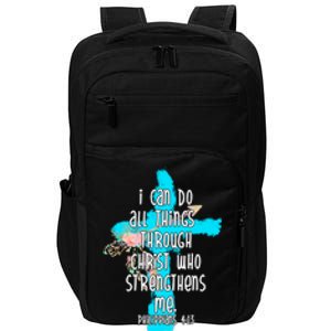 I Can Do All Things Through Christ Philippians 4:13 Bible Verse Impact Tech Backpack