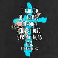 I Can Do All Things Through Christ Philippians 4:13 Bible Verse Adult Drive Performance Visor