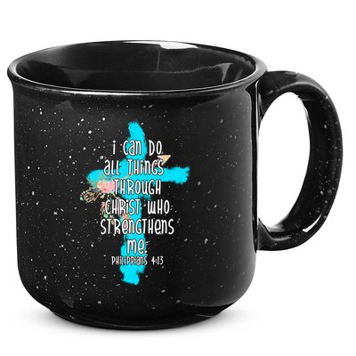 I Can Do All Things Through Christ Philippians 4:13 Bible Verse 15oz Campfire Ceramic Mug