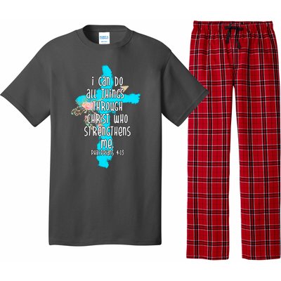 I Can Do All Things Through Christ Philippians 4:13 Bible Verse Pajama Set