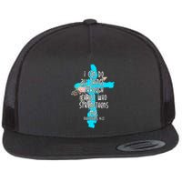 I Can Do All Things Through Christ Philippians 4:13 Bible Verse Flat Bill Trucker Hat