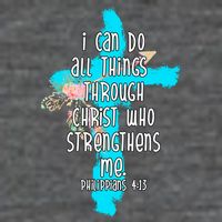 I Can Do All Things Through Christ Philippians 4:13 Bible Verse Premium T-Shirt