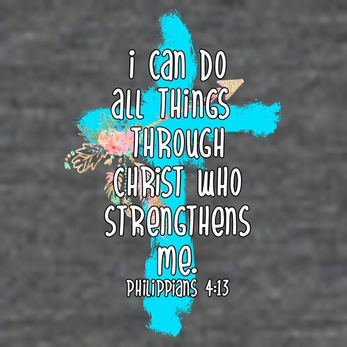 I Can Do All Things Through Christ Philippians 4:13 Bible Verse Premium T-Shirt