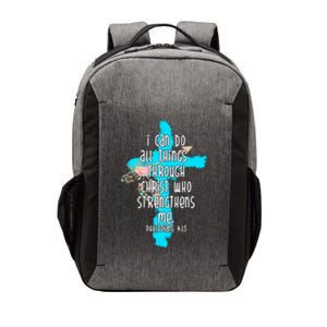 I Can Do All Things Through Christ Philippians 4:13 Bible Verse Vector Backpack