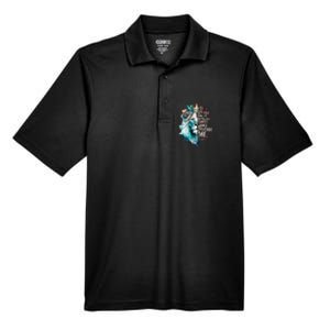 I Can Do All Things Through Christ Lion Faith Christian Men's Origin Performance Piqué Polo