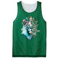 I Can Do All Things Through Christ Lion Faith Christian Mesh Reversible Basketball Jersey Tank