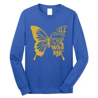 I Can Do All Things Through Christ Butterfly Art Religious Gift Long Sleeve Shirt