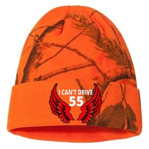 I Cant Drive 55 Funny Gift Angel Wings Side Logo Kati Licensed 12" Camo Beanie