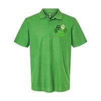 Irish Cute Dog Paw Clovers St Patricks Day Lucky Shamrock Softstyle Adult Sport Polo