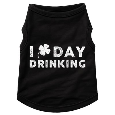 I Clover Day Drinking St Patrick Day Funny Doggie Tank