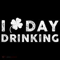 I Clover Day Drinking St Patrick Day Funny Bucket Hat
