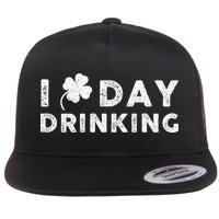 I Clover Day Drinking St Patrick Day Funny Flatbill Hat