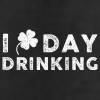 I Clover Day Drinking St Patrick Day Funny Large Microfiber Waffle Golf Towel