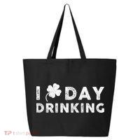 I Clover Day Drinking St Patrick Day Funny 25L Jumbo Tote