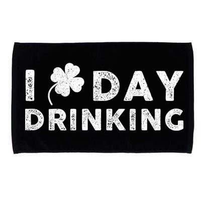 I Clover Day Drinking St Patrick Day Funny Microfiber Hand Towel