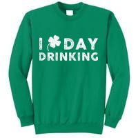 I Clover Day Drinking St Patrick Day Funny Sweatshirt