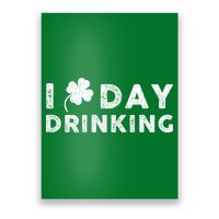 I Clover Day Drinking St Patrick Day Funny Poster