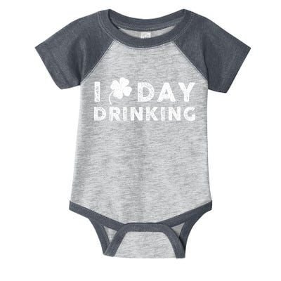 I Clover Day Drinking St Patrick Day Funny Infant Baby Jersey Bodysuit