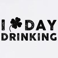 I Clover Day Drinking St Patrick Day Funny Garment-Dyed Sweatshirt
