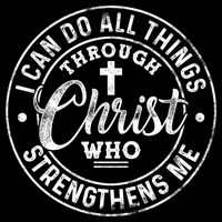 I Can Do All Things Through Christ Butterfly Art Religious Gift Cooling Performance Long Sleeve Crew